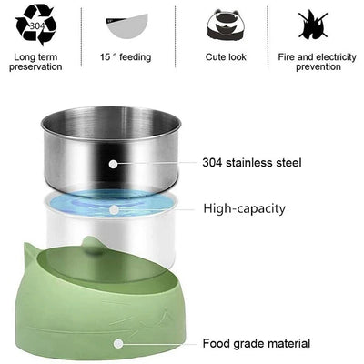 Stainless Steel Non-slip Cat Dog Bowl