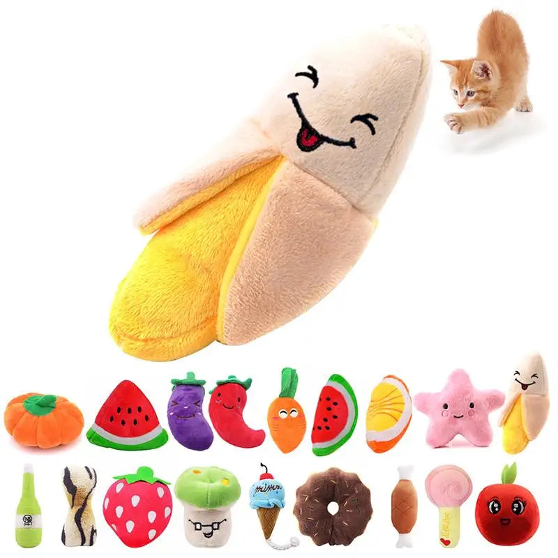 Creative Cartoon Plush Banana Shape Dog Toys