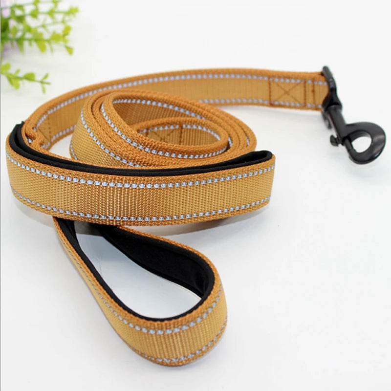 Reflective Nylon Dog Collar and Leash