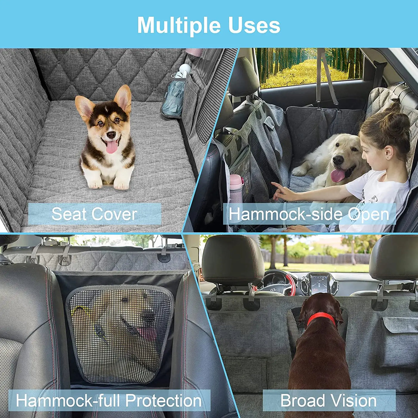 Waterproof Dog Car Seat Cover Protector