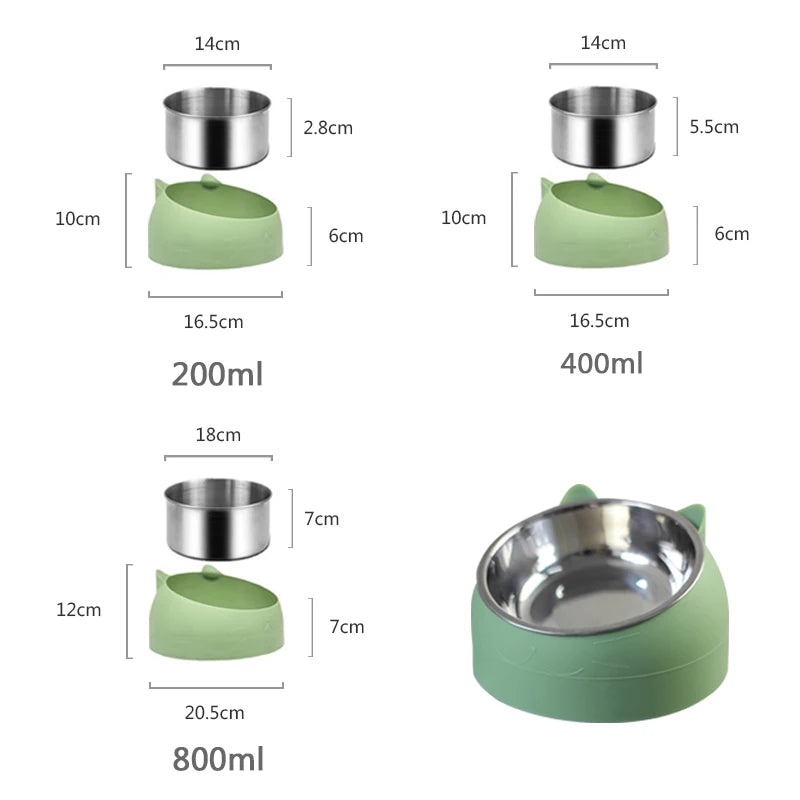 Stainless Steel Non-slip Cat Dog Bowl