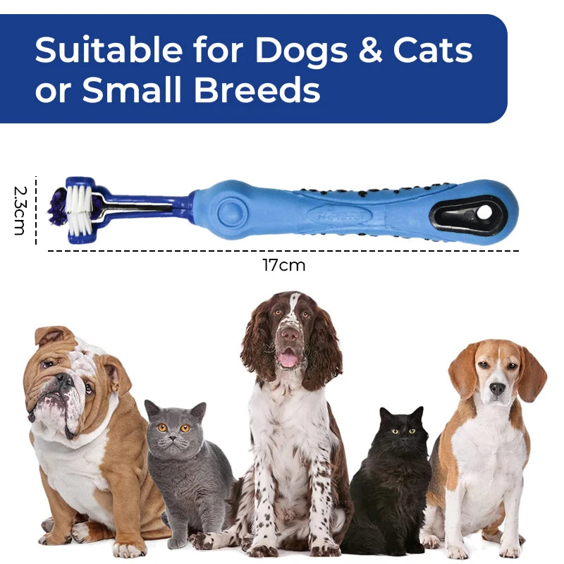 Three Sided Pet Toothbrush