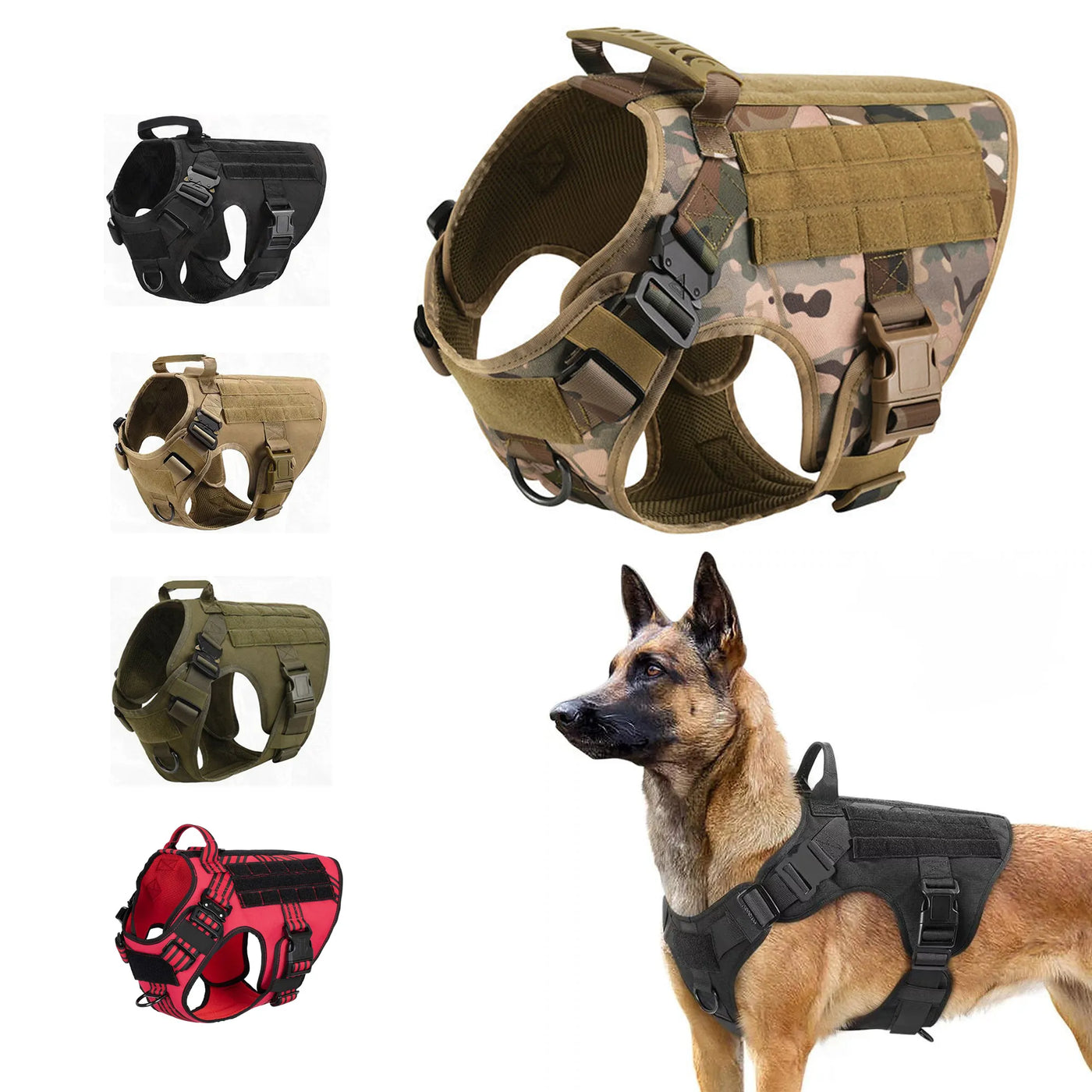 High-Quality Tactical Dog Harness Leash