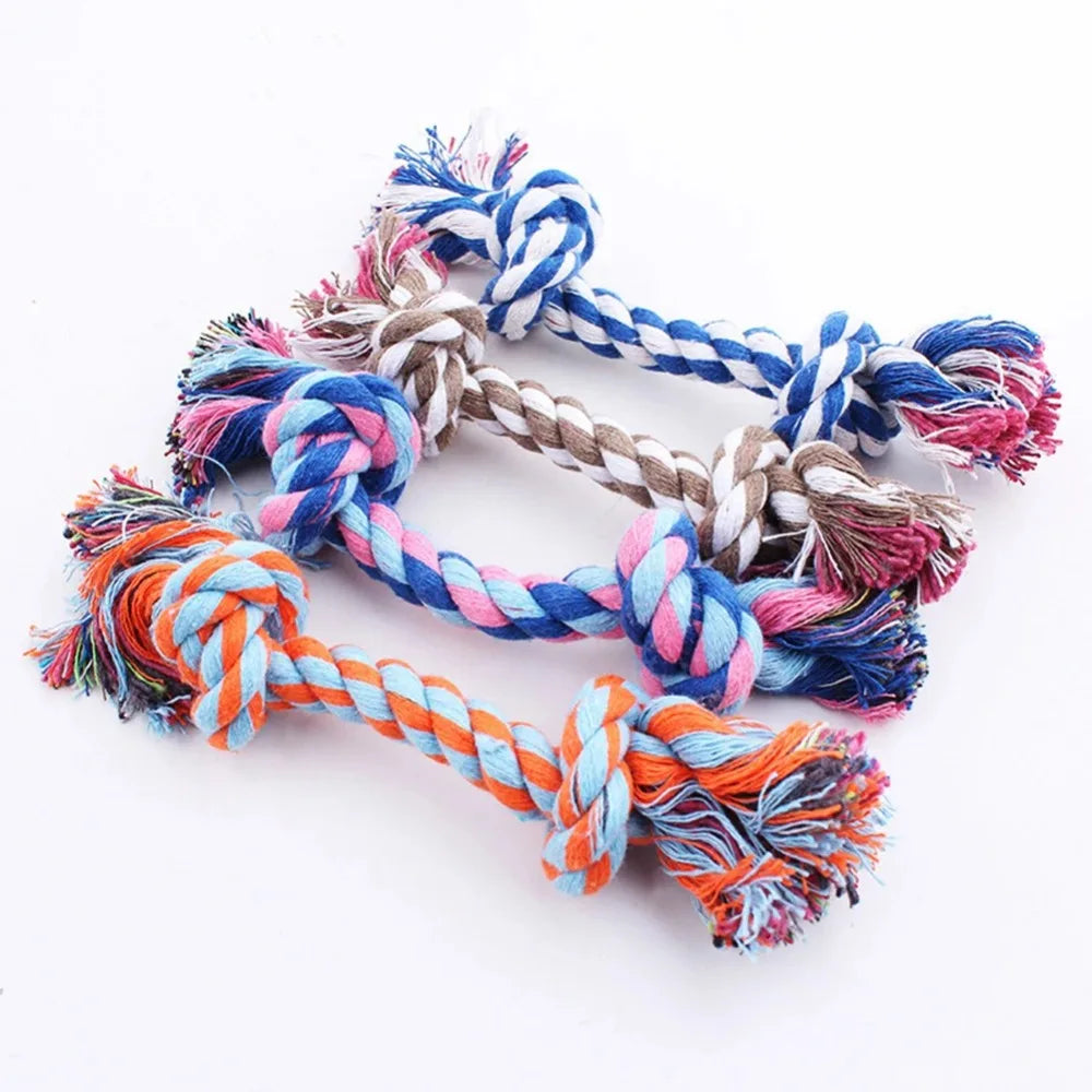 Cotton Linen Braided Bone Rope Toy