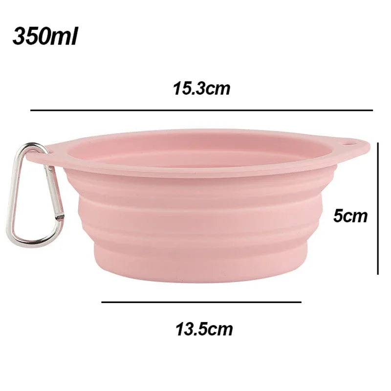 350ml Portable Folding Dog Water Bowl