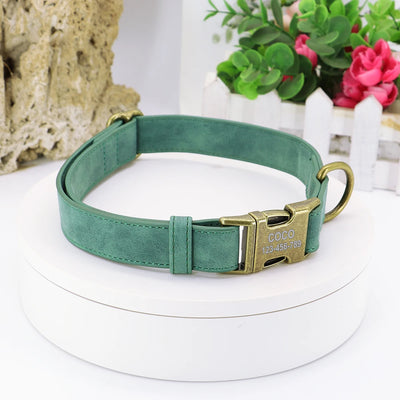 Soft PU Leather Anti-lost Dog Collar