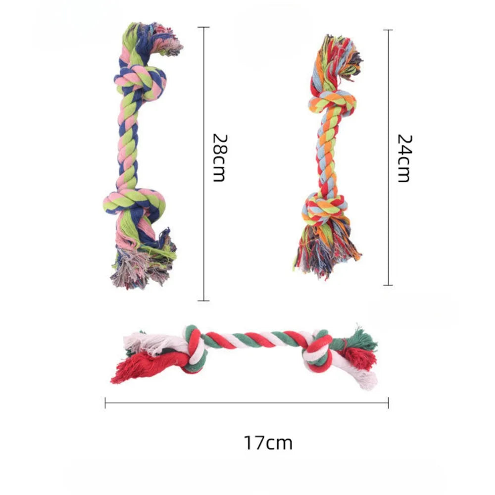 Cotton Linen Braided Bone Rope Toy