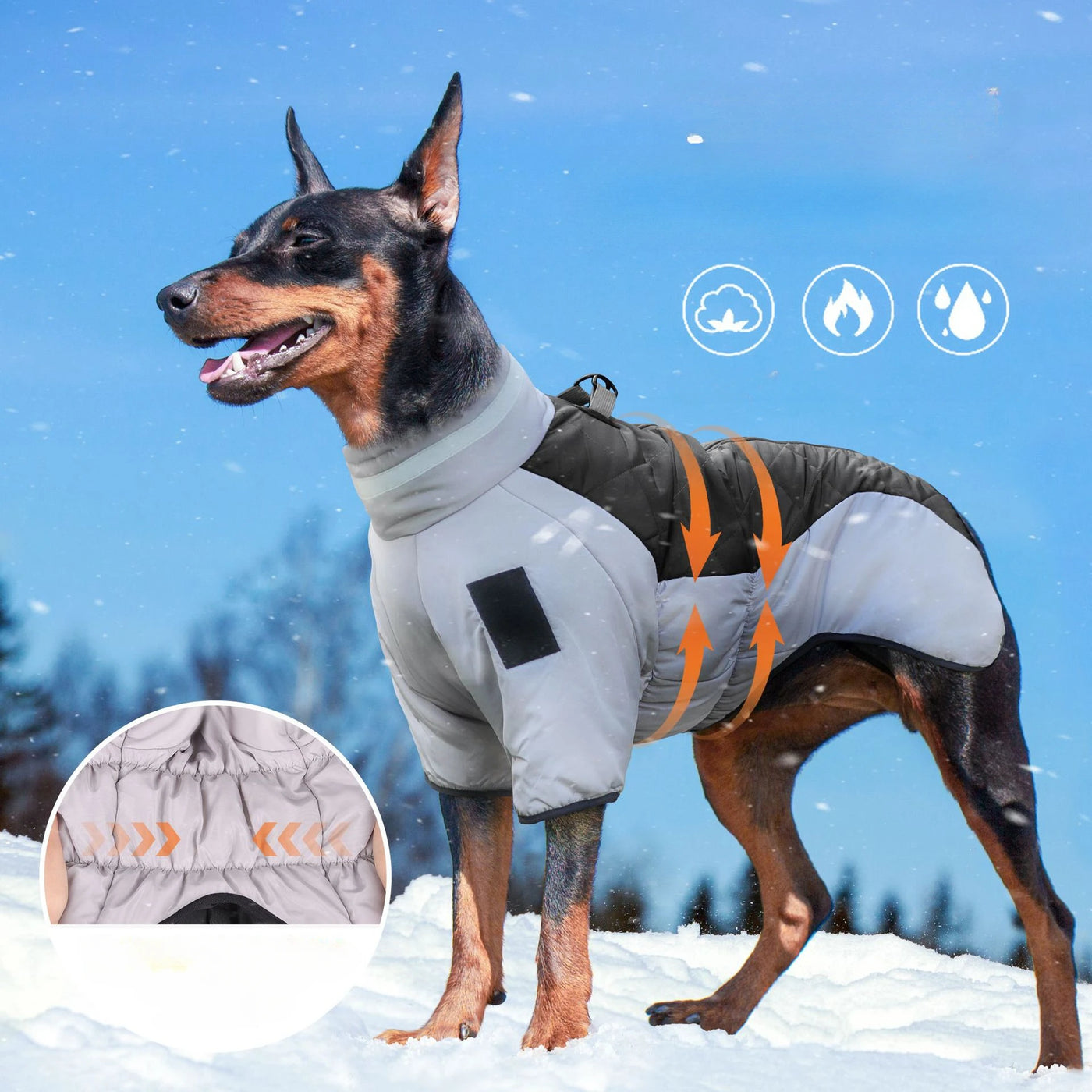 Waterproof Large Dog Winter Jacket